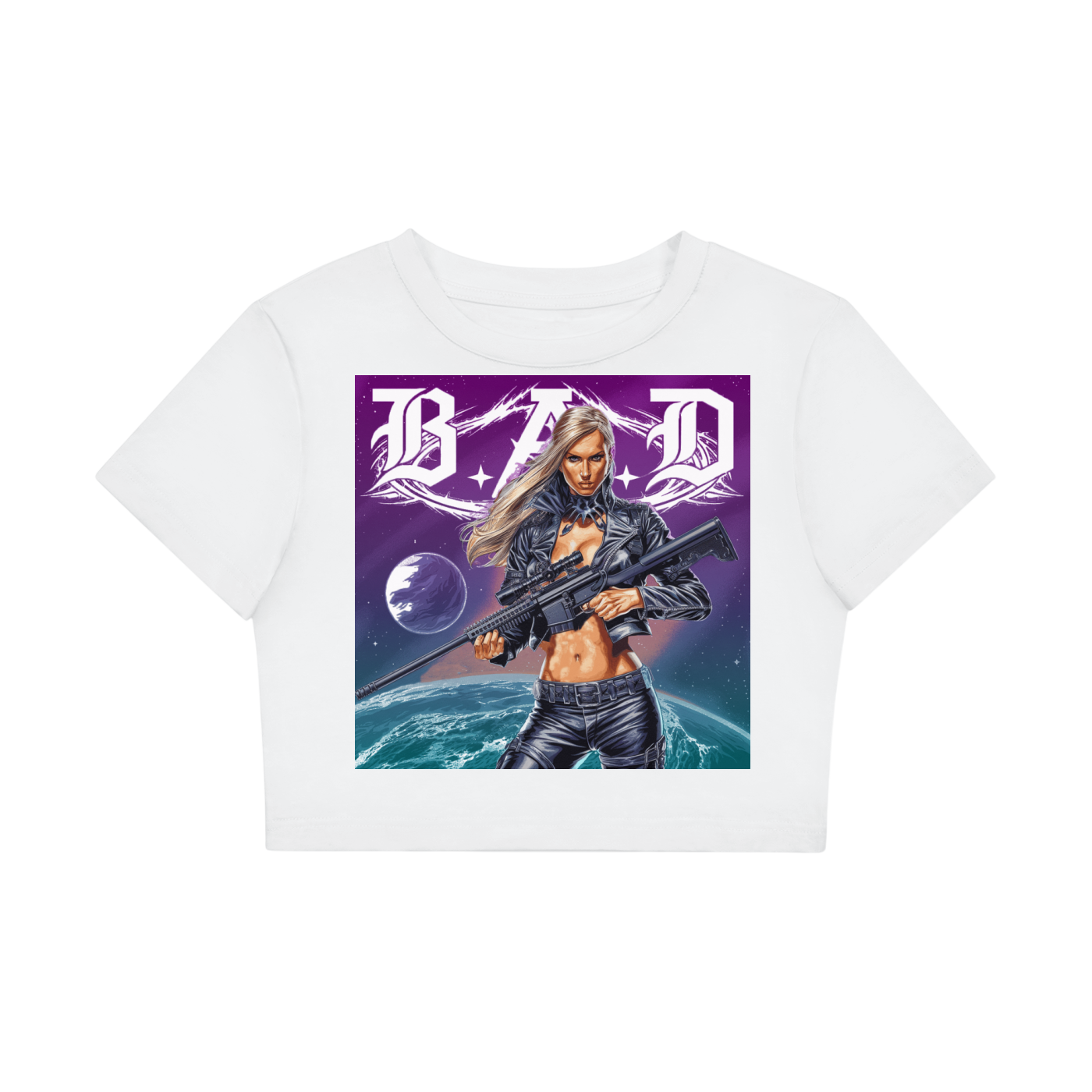 B.A.D. Women's Fitted Crop Tee