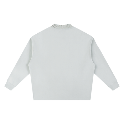 Marie B-Day Collection Knitted Round Neck Oversize Sweatshirt