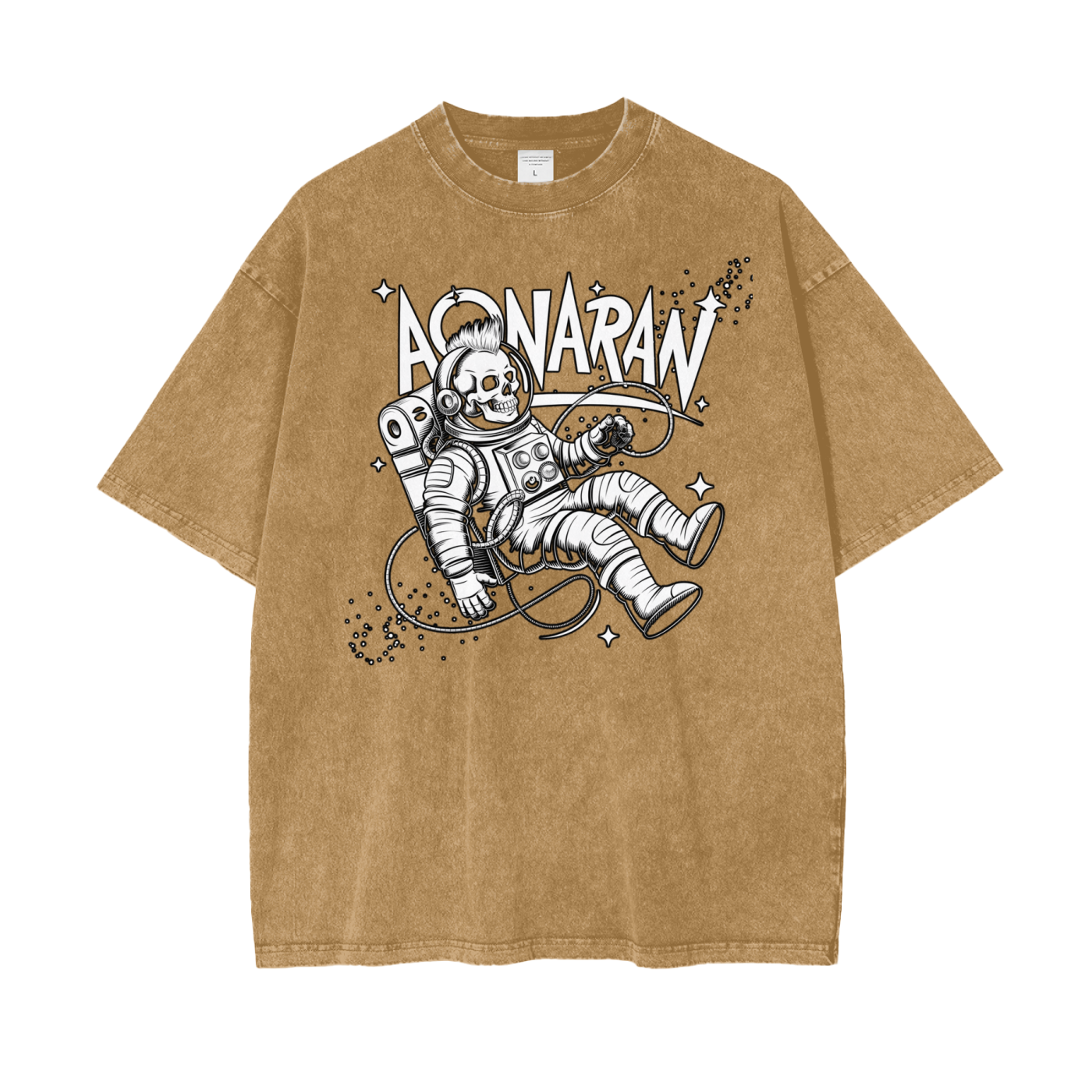 Aonaran Graphic Acid Wash Oversize T-Shirt