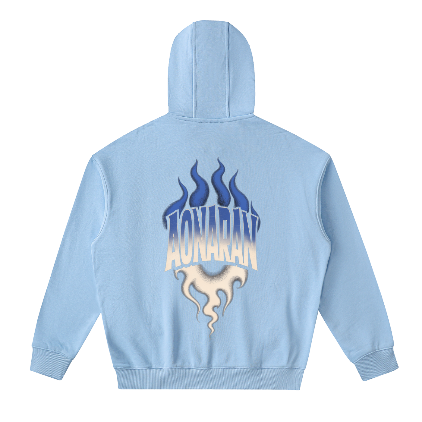 Aonaran Varsity Drop-Shoulder Zip Up Hoodie