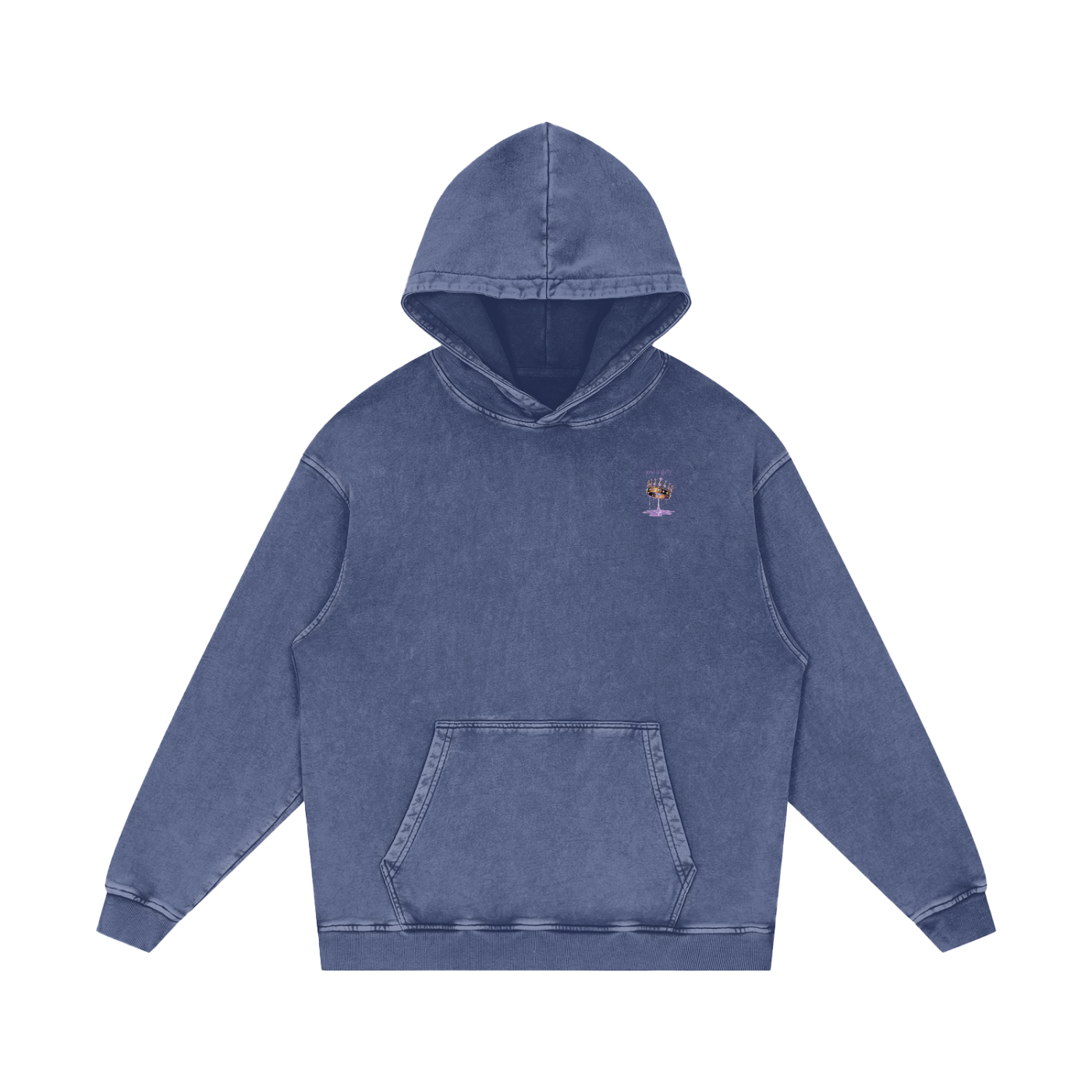 Khaleesi Acid Wash Oversize Hoodie