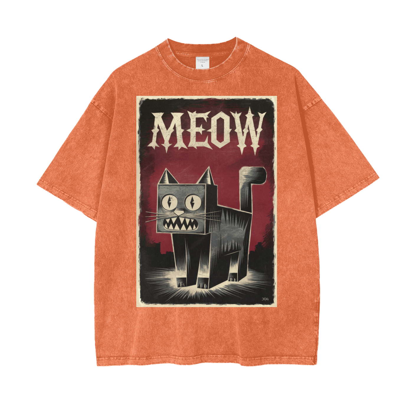 Aonaran Graphic Acid Wash Oversize T-Shirt