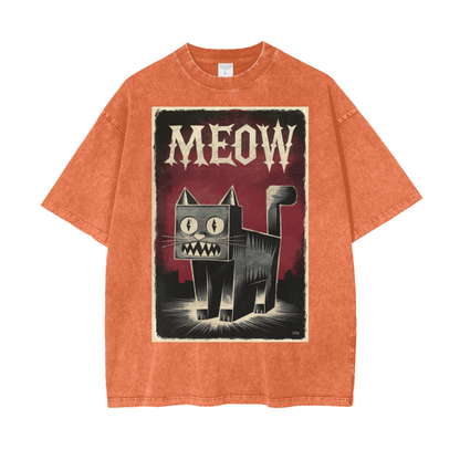 Aonaran Graphic Acid Wash Oversize T-Shirt