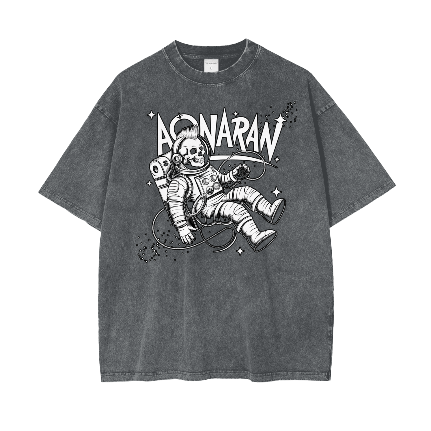 Aonaran Graphic Acid Wash Oversize T-Shirt