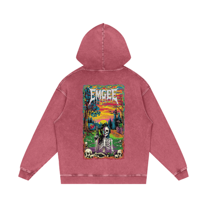 EMGEE Acid Wash Oversize Hoodie