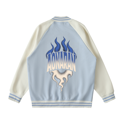 Aonaran Varsity Two Tone Raglan Sleeve Varsity Jacket