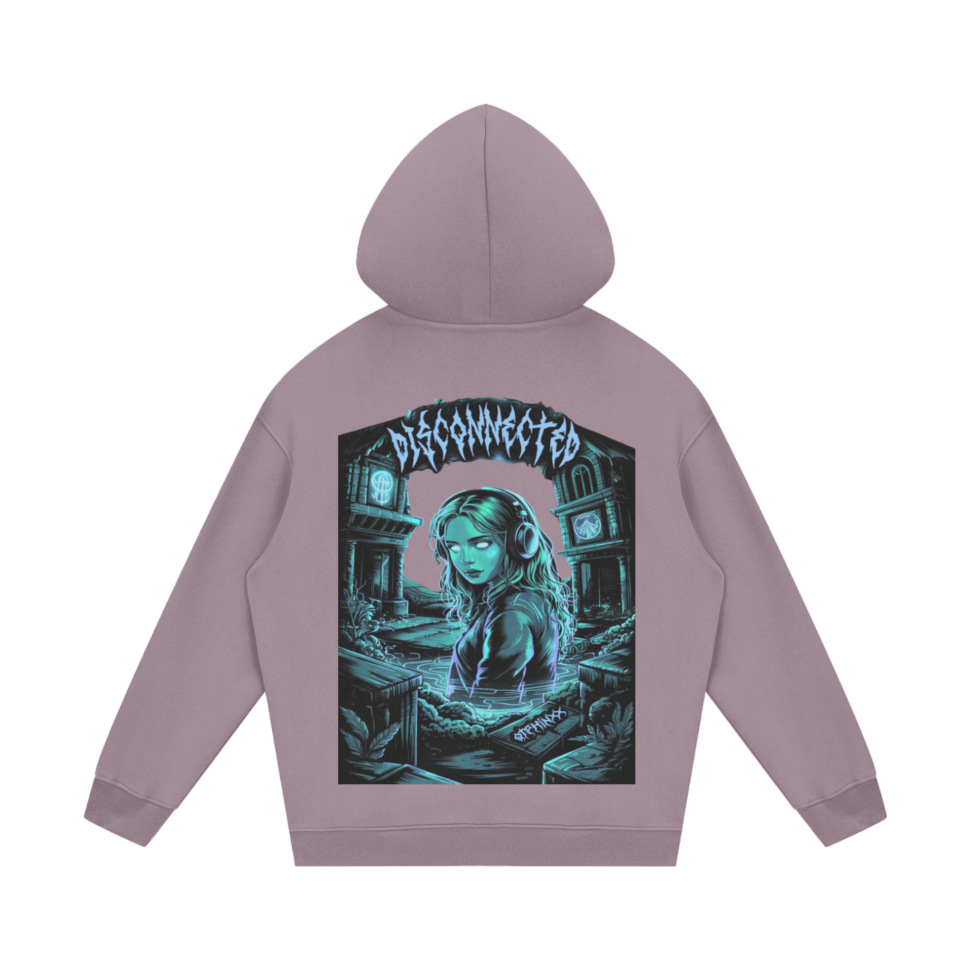 Disconnected Streetwear Unisex Fleece Hoodie