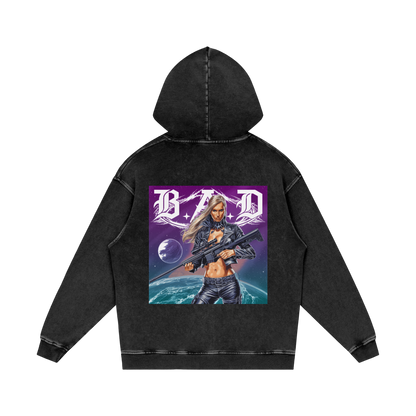 B.A.D. Acid Wash Oversize Hoodie