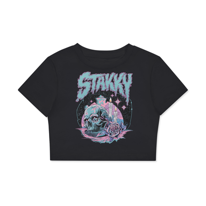Stakky Women's Fitted Crop Tee