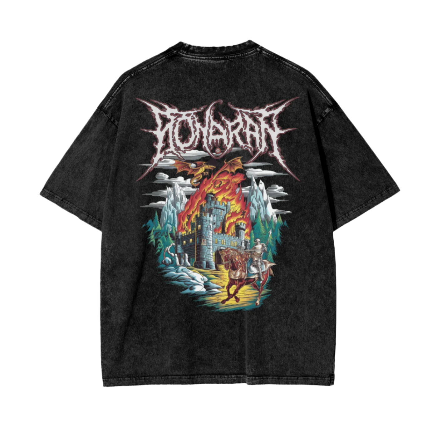 Aonaran Reversed Oversize Snow Washed T-Shirt