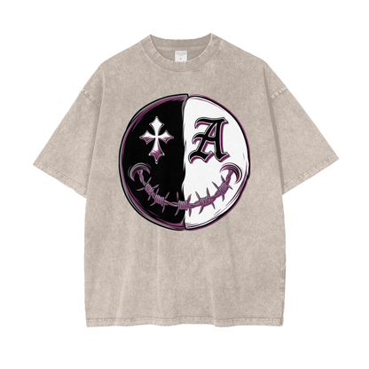 Aonaran Asylum Oversize Snow Washed T-Shirt