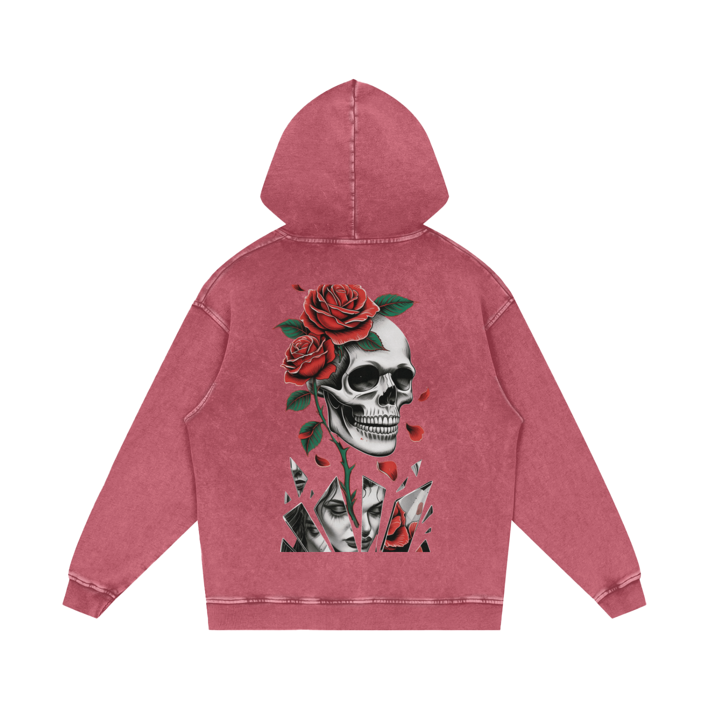 GhostGirlXoxx Acid Wash Oversize Hoodie