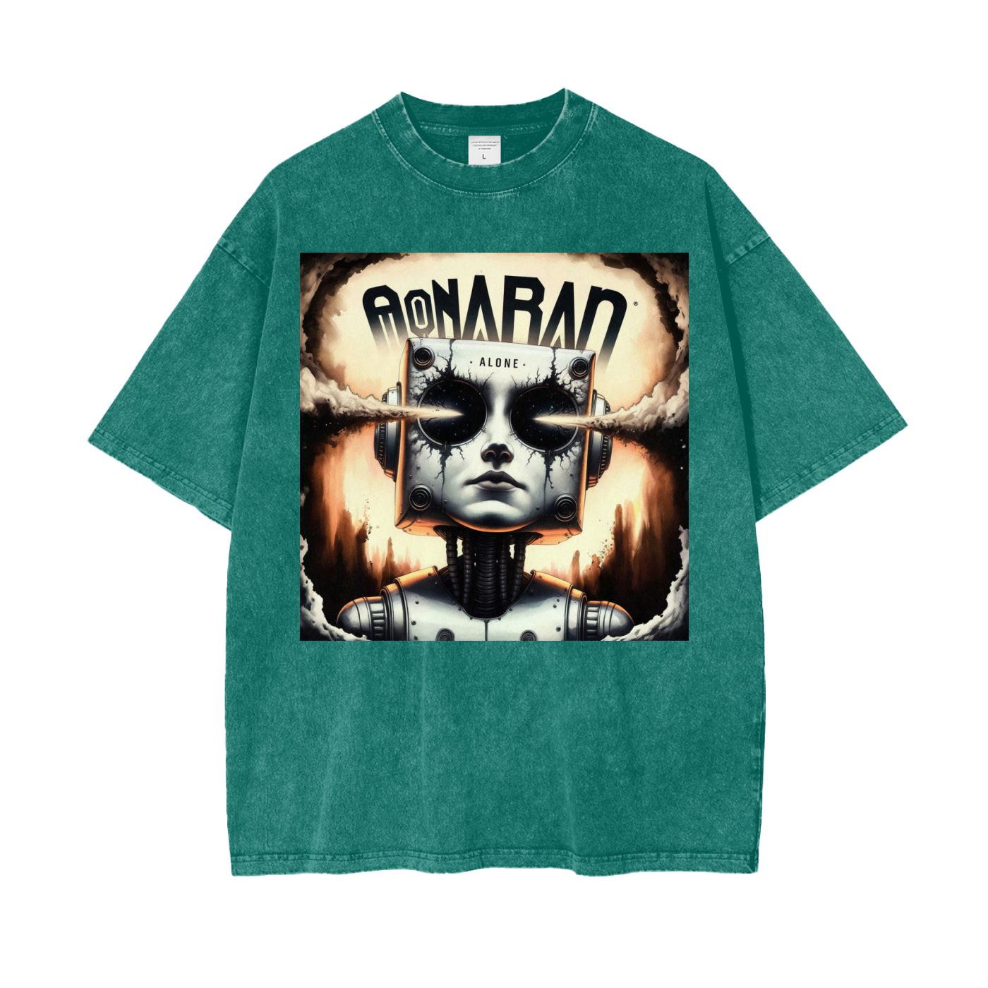 Aonaran Graphic Acid Wash Oversize T-Shirt