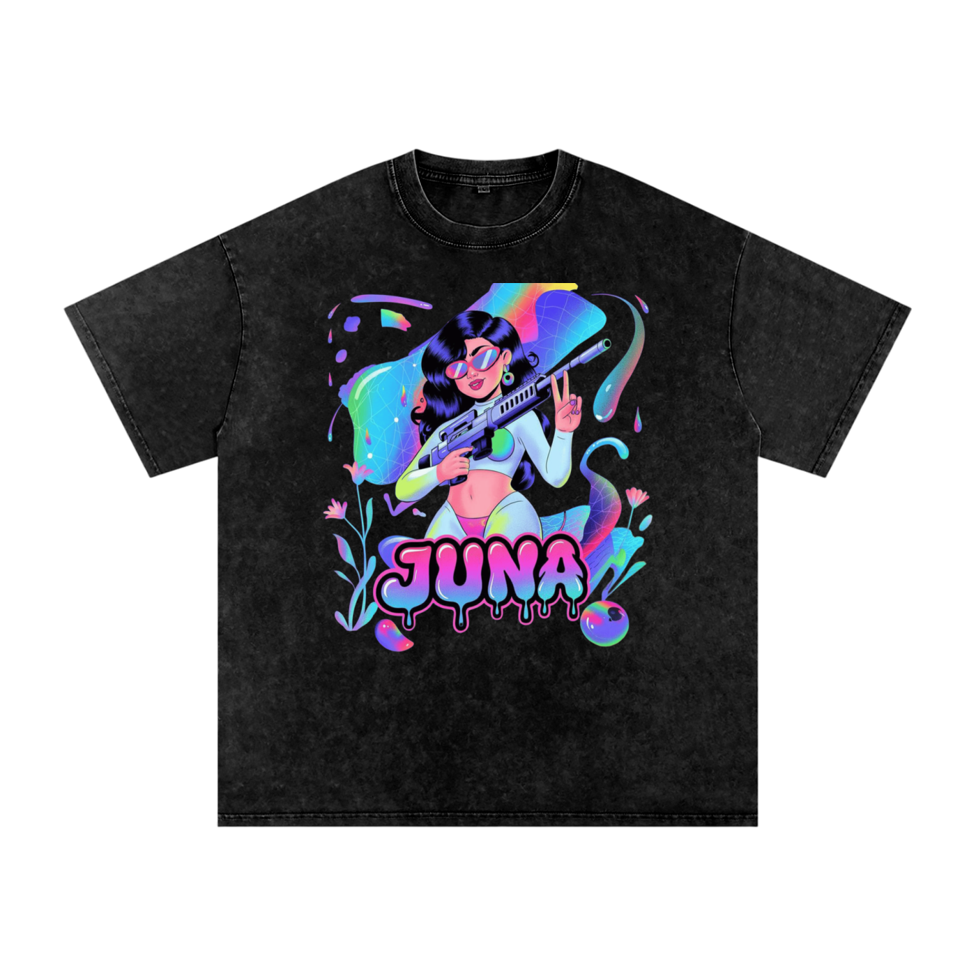 Juna Acid Wash Oversize T-Shirt