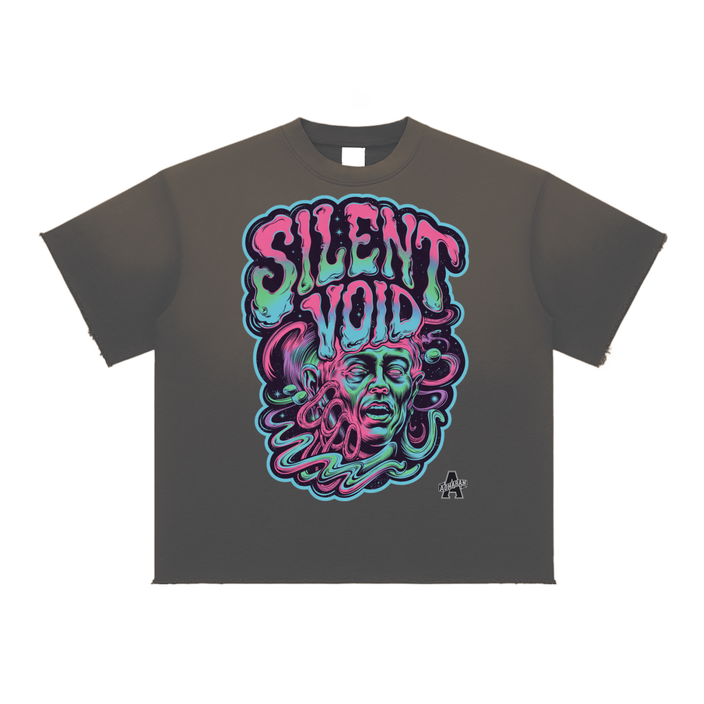 Aonaran 1 OFF Sun Fade Raw Edge T-Shirt