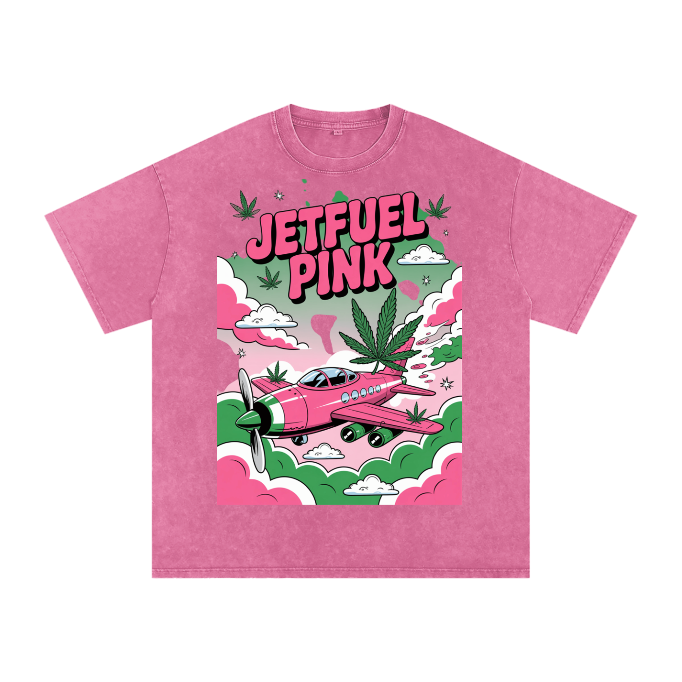 Aonaran 420 Acid Wash Oversize T-Shirt