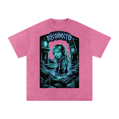 Disconnected Acid Wash Oversize T-Shirt