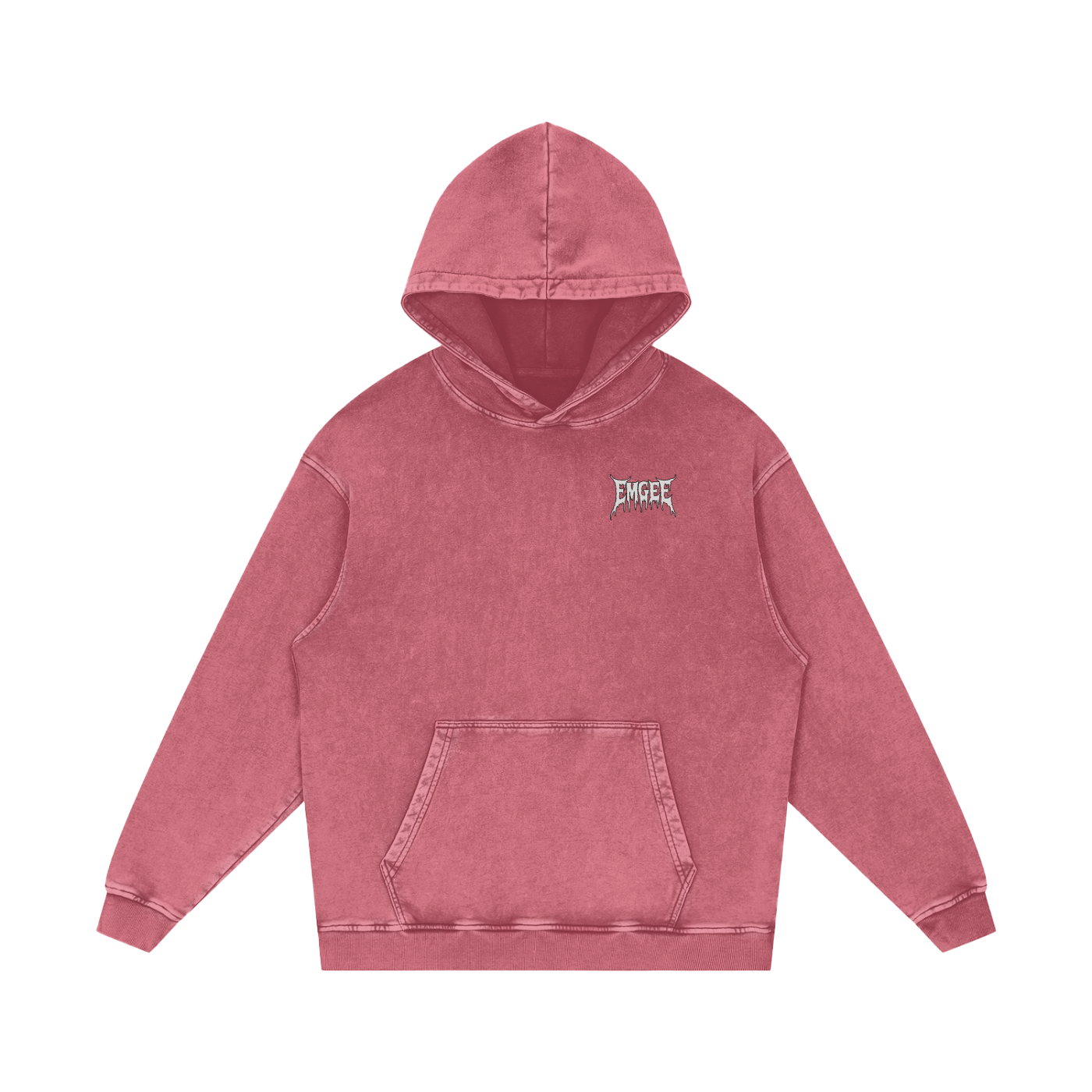 EMGEE Acid Wash Oversize Hoodie