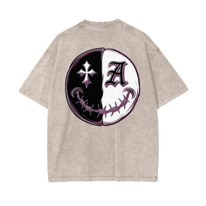 Aonaran Asylum Oversize Snow Washed T-Shirt