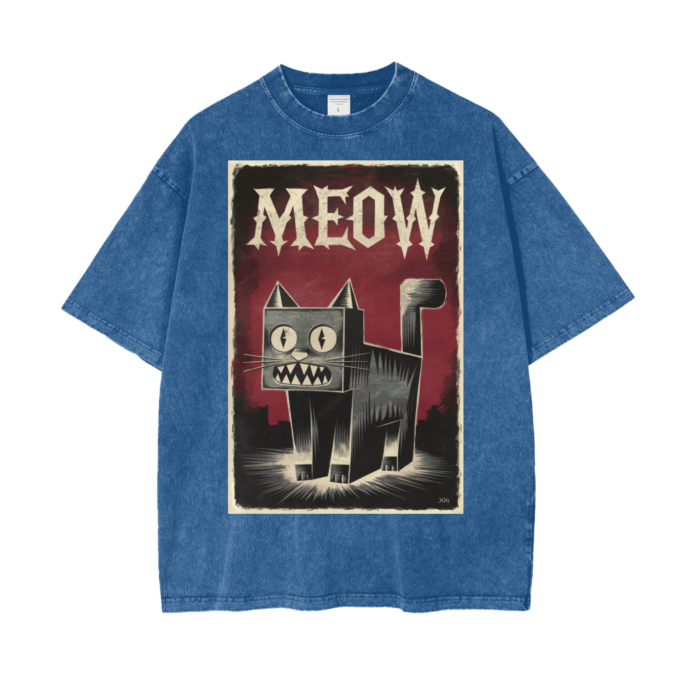 Aonaran Graphic Acid Wash Oversize T-Shirt