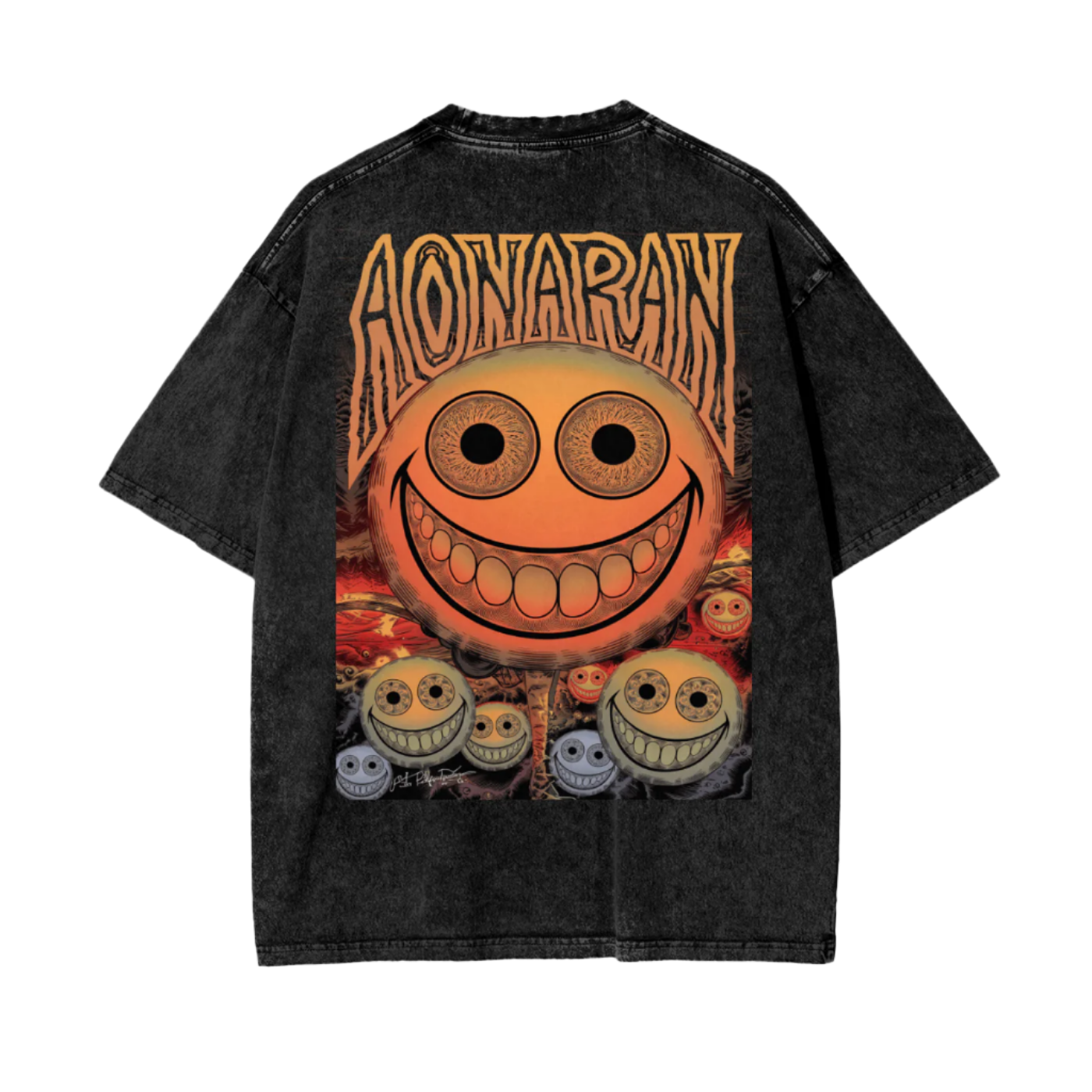 Aonaran Reversed Oversize Snow Washed T-Shirt