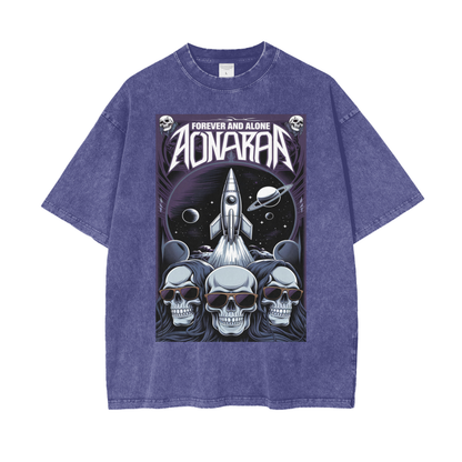 Aonaran Graphic Acid Wash Oversize T-Shirt