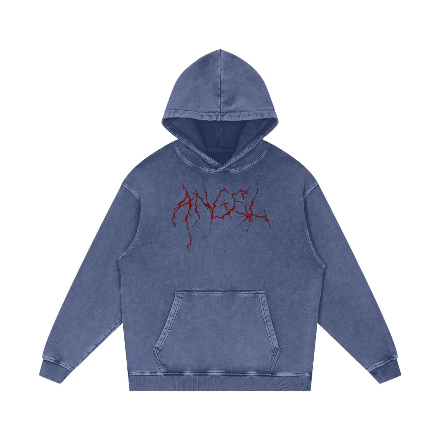 Cold World Acid Wash Oversize Hoodie
