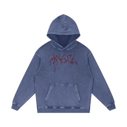 Cold World Acid Wash Oversize Hoodie