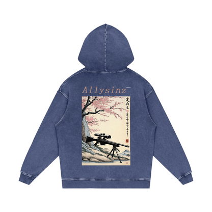 Allysinz Acid Wash Oversize Hoodie