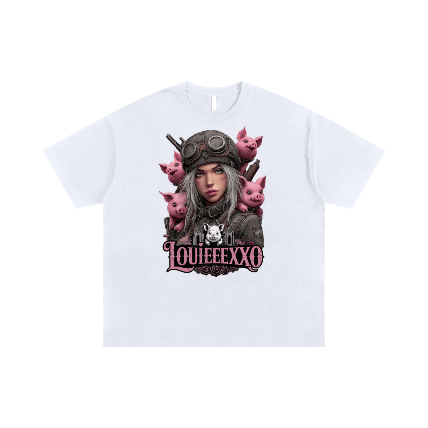 Louieeexxo Unisex Oversized Cotton T-Shirt