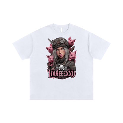Louieeexxo Unisex Oversized Cotton T-Shirt