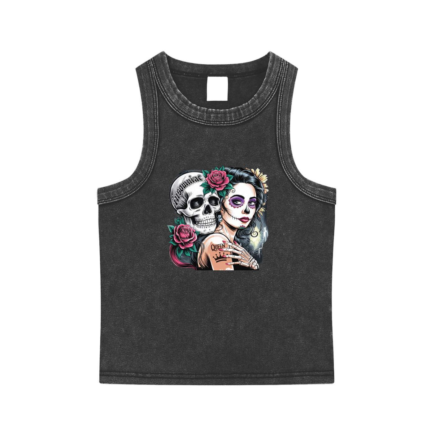 QueenSteph Snow Washed Tank Top