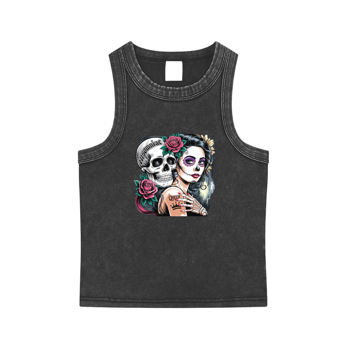 QueenSteph Snow Washed Tank Top