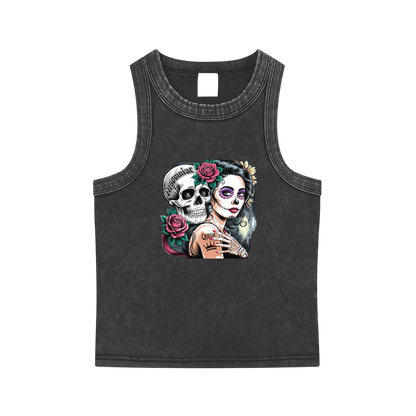QueenSteph Snow Washed Tank Top