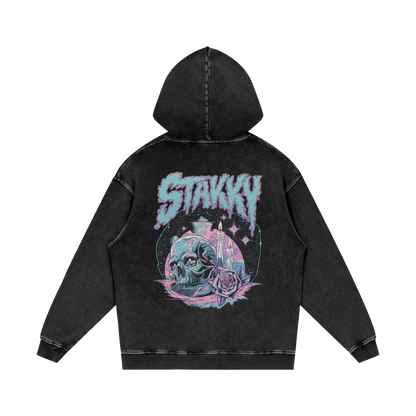 Stakky Acid Wash Oversize Hoodie