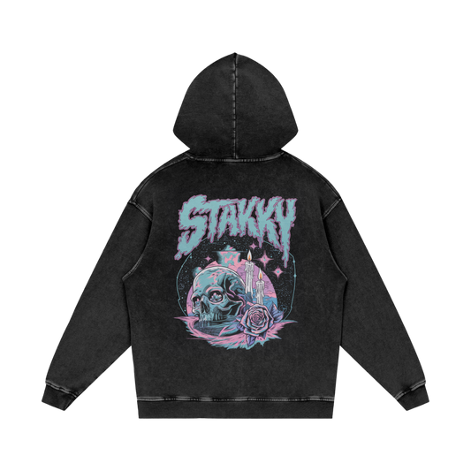 Stakky Acid Wash Oversize Hoodie
