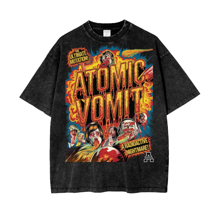 Aonaran Graphic Acid Wash Oversize T-Shirt