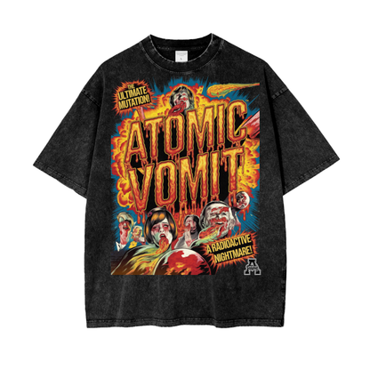 Aonaran Graphic Acid Wash Oversize T-Shirt