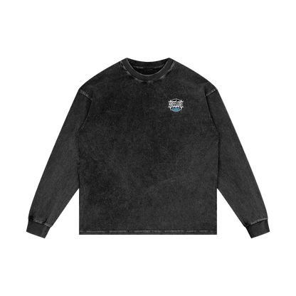 BreeLuxe Season 2 Acid Wash Oversize Long Sleeve T-Shirt