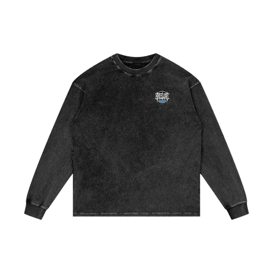 BreeLuxe Season 2 Acid Wash Oversize Long Sleeve T-Shirt