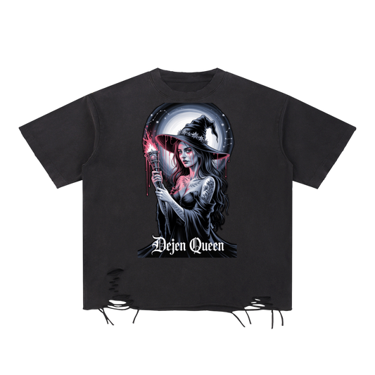 Dejen Season 3 Snow Washed Raw-Hem T-Shirt