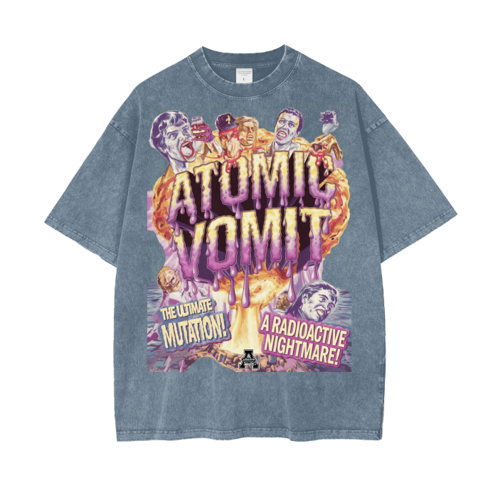 Aonaran Graphic Acid Wash Oversize T-Shirt