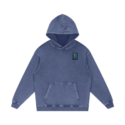 Disconnected Acid Wash Oversize Hoodie