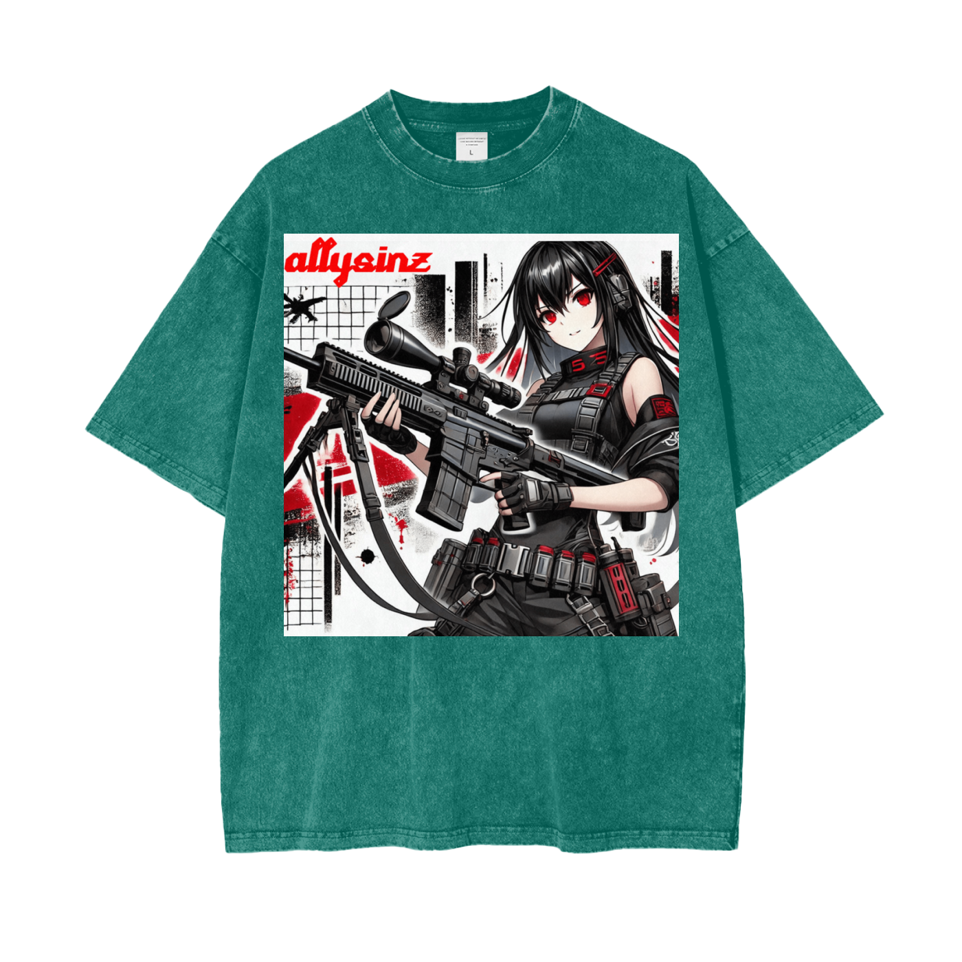 Allysinz Oversize Snow Washed T-Shirt