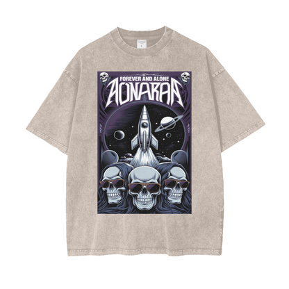 Aonaran Graphic Acid Wash Oversize T-Shirt