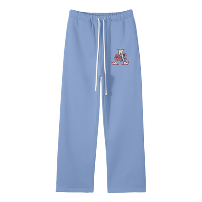 DeJen by DeJenQueen Unisex Solid Color Fleece Straight Leg Pants