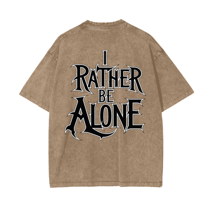 Aonaran Graphic Acid Wash Oversize T-Shirt