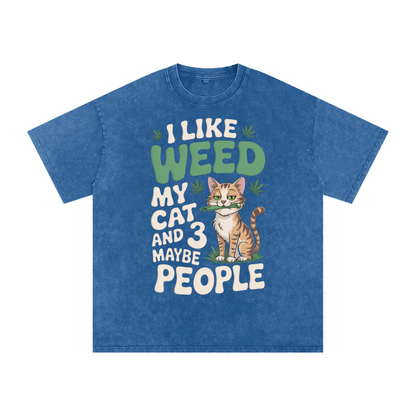 Aonaran 420 Acid Wash Oversize T-Shirt