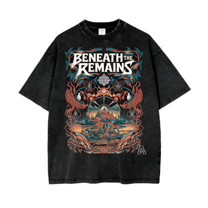 Aonaran Graphic Acid Wash Oversize T-Shirt