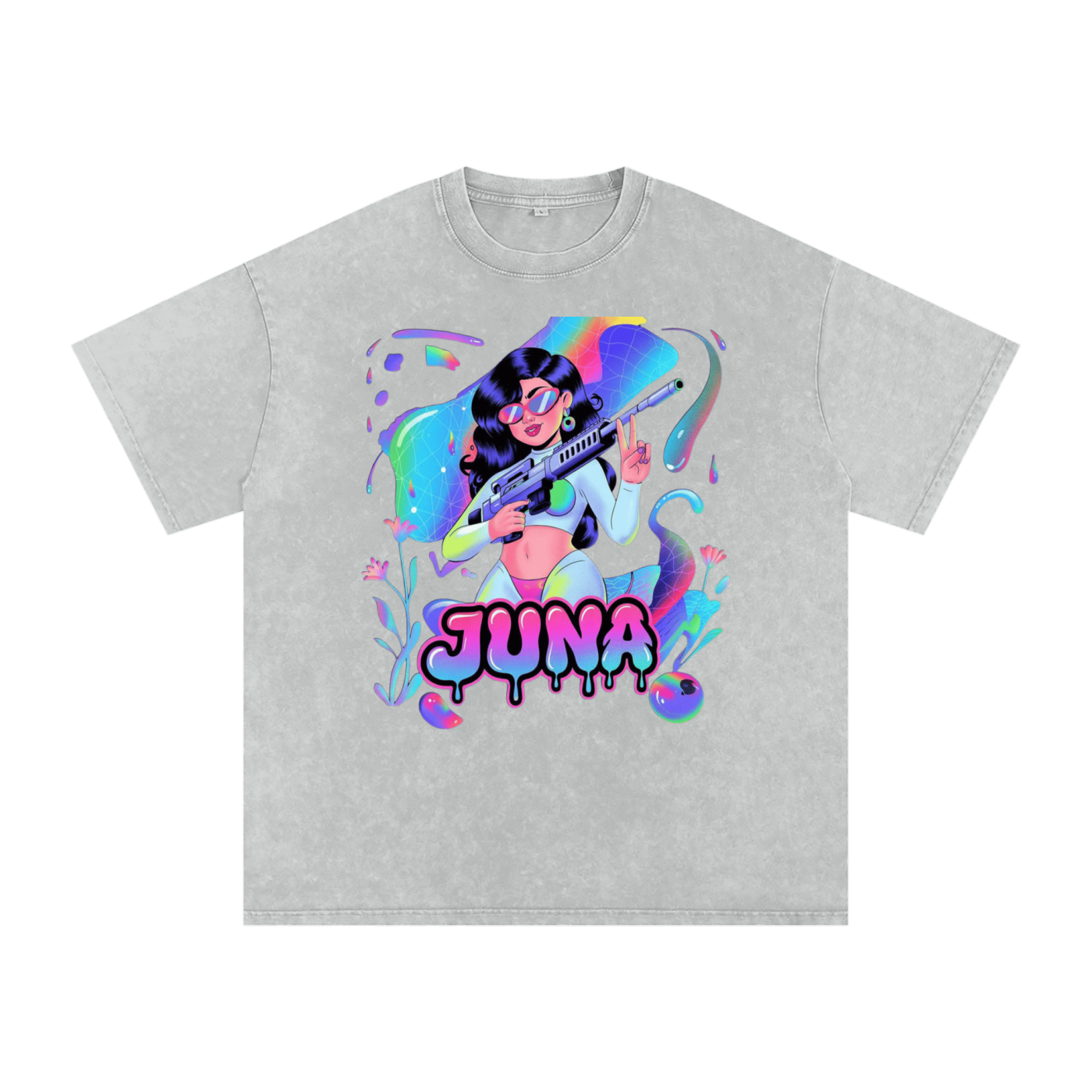 Juna Acid Wash Oversize T-Shirt